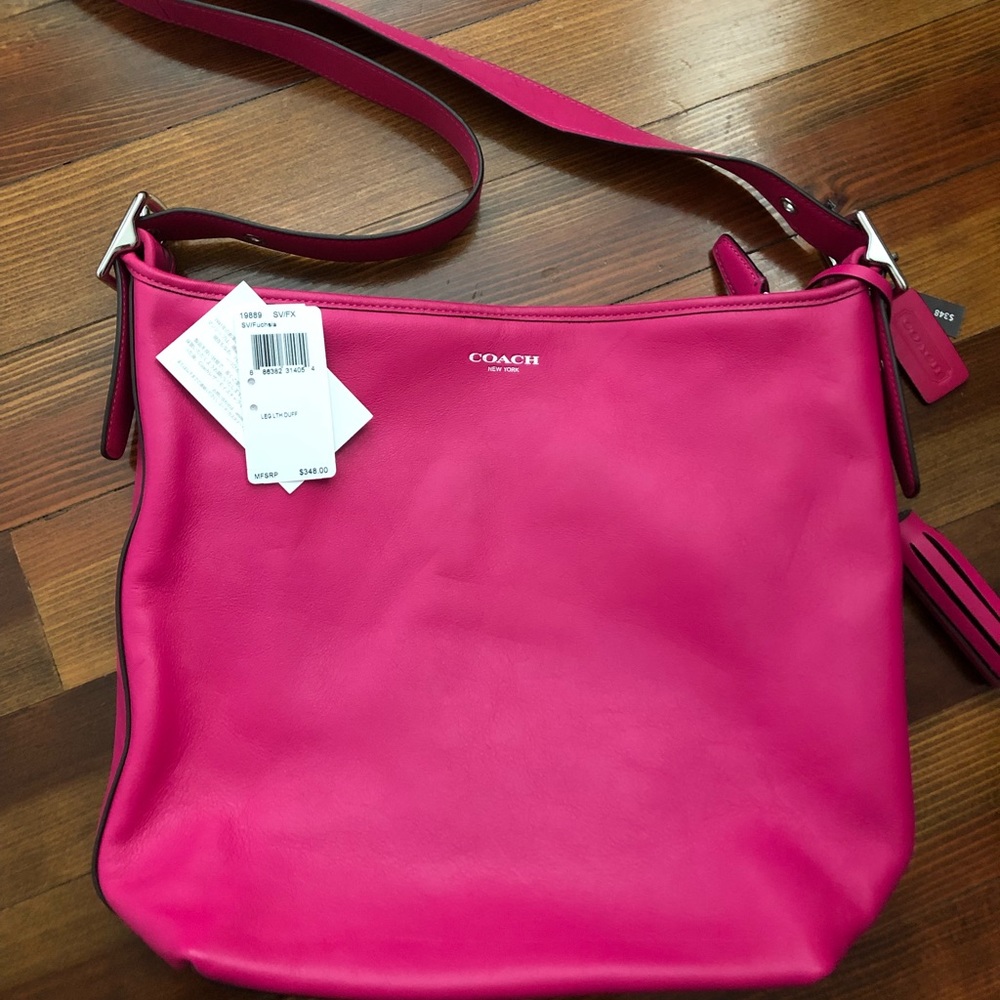 Coach leather handbag